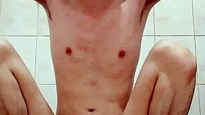 THAI GAY BOY Fagteetajet MASTURBATES DRINKS PISS CUM PENETRATES ASS