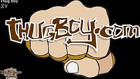 Thugboy Lil Dre and Mr Saukei engage in intense blowjob and anal action