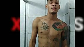 luis fernando shows off his big banana cock