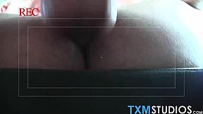 three young twinkies getting oral before anal in tight car