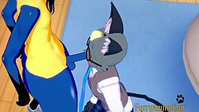 Lucario And Raymond In Yaoi Blowjob And Fucking Scene