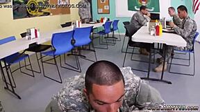 Drill Sergeant Commands Cum Eating Session