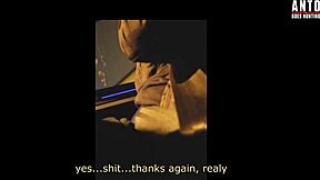 straight bald guy gets convinced outdoors 😏