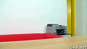 Tough gay stud gives wet blowjob before hardcore anal!