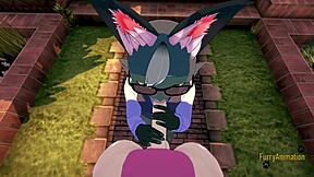 pov mewtwo x raymond blowjob and anal in furry yaoi