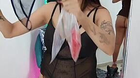 Smelling my fetish panties with big ass vibes 😏