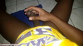 can this sexy black guy handle dirty talking while jerking off to orgasm?