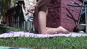 Young twink covers himself in cum during rough solo backdoor masturbation session