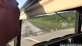 Black Military Guys Fuck Twink Ass In Outdoor Interracial First Time Anal?