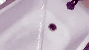 piss flows freely in the tub