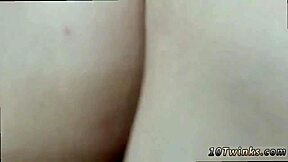 Young boy gets bareback action and covered in bukkake facials during hot pov session.