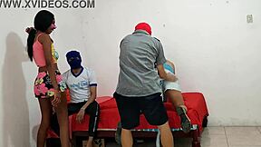 Horny Best Friends Flash In Homemade Video With Brunette Doggystyle And One Guy's Gay Vibes Showing