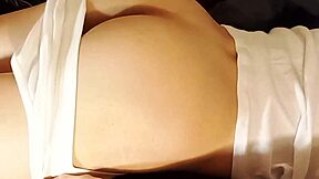 Failed No Nut November From Desperate Dry Humping Bed In White Underwear Leading To Huge Cumshot