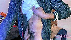 Young amateur gay college student shows big monster cock in twink cum video