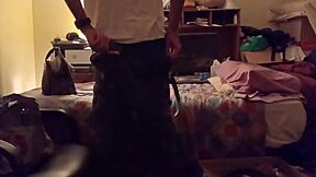 Amateur Pulls Down Pants for Intense Booty Play Session