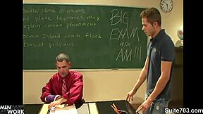 Tattooed Pornstar Gays Suck Big Cocks Then Hardcore Fuck at Work Cumming!