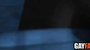 stepdad spies on twink stepson jerking off then joins the fun in taboo play