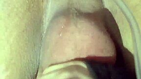 Pov solo dildo ride pumps deep for massive cum