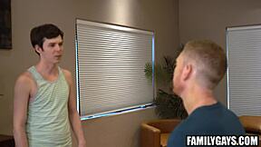 stepdaddy tricked me into gay porn with his monster cock rimjob