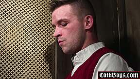 priest spencer anal fucks twinks in confessional