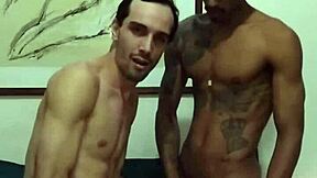 two studs and a cutie sucking
